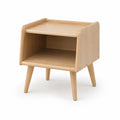 Comodino in Legno con Due Ripiani 45x35x50 cm